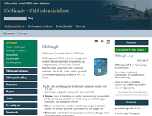 Tablet Screenshot of cmsimple.dk